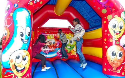 Clowning around in the castle