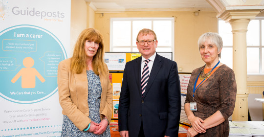 Marcus Jones MP with the Guideposts team