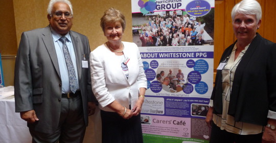 Di Kent (Chair), Hay Sharma (Deputy Chair) and Dr Patricia Wilkie Chair & Hon President of NAPP at the WS-PPG Stand