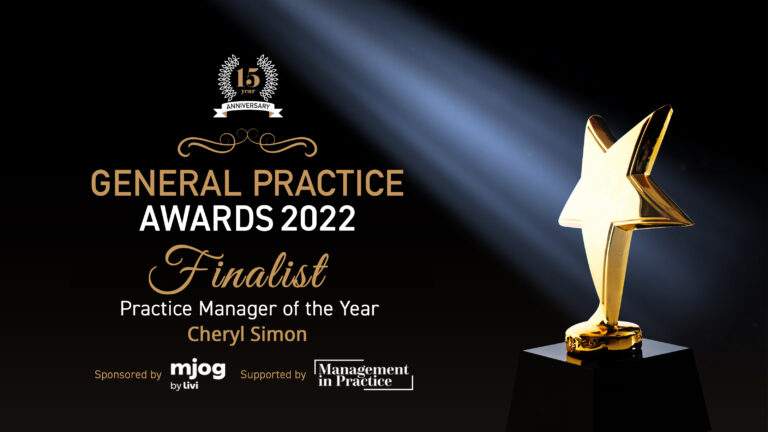 Practice Manager of the Year finalist banner